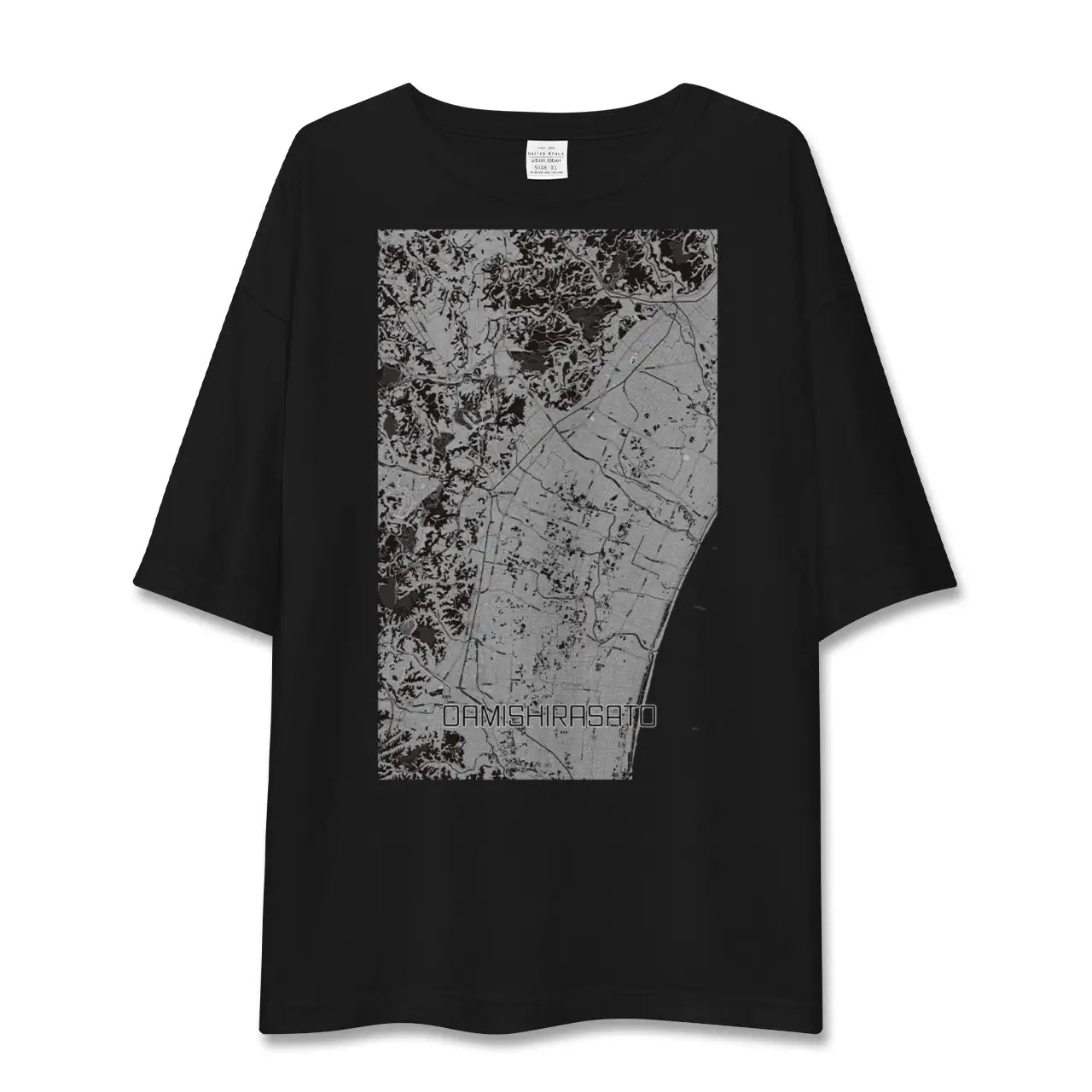 【大網白里(千葉県)】地図柄ビッグシルエットTシャツ