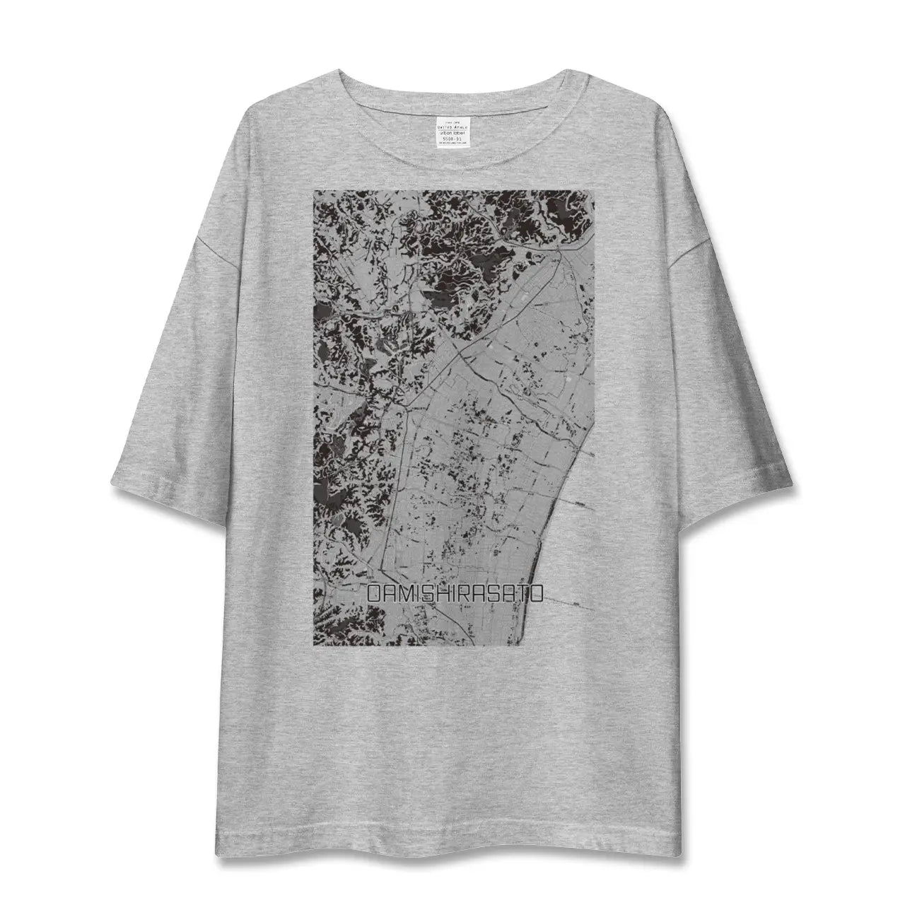 【大網白里(千葉県)】地図柄ビッグシルエットTシャツ