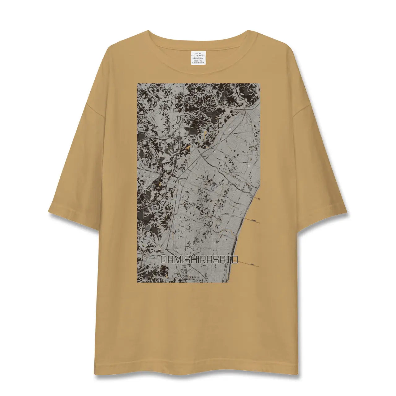 【大網白里(千葉県)】地図柄ビッグシルエットTシャツ