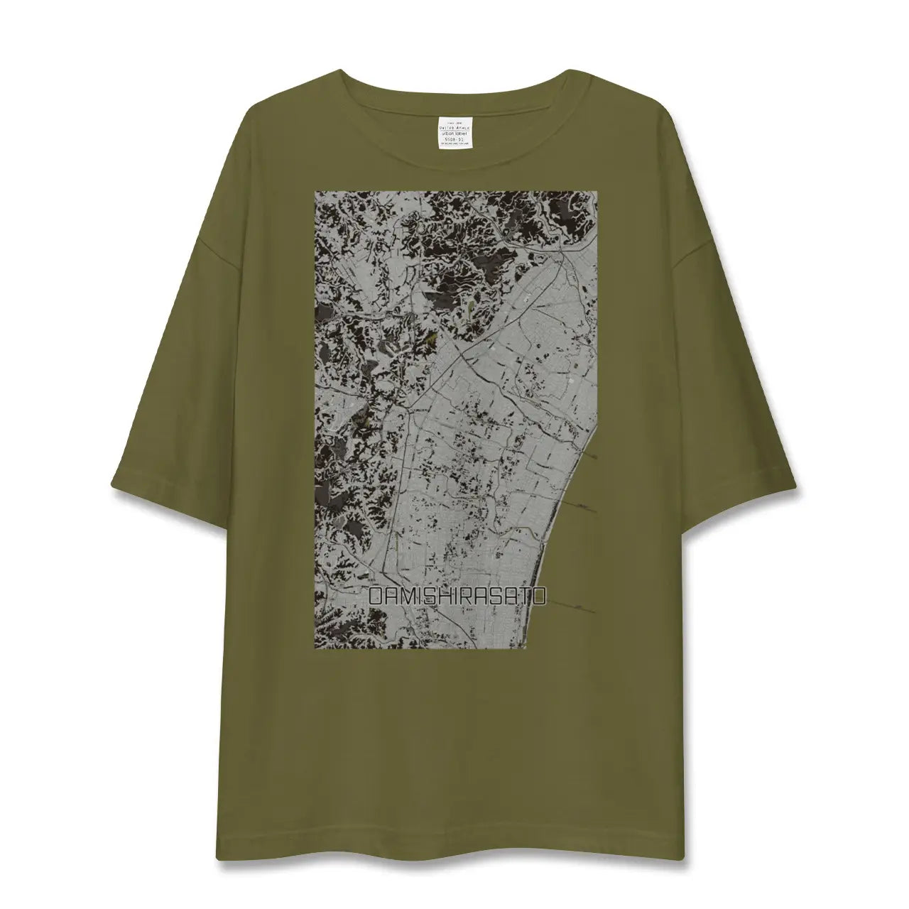 【大網白里(千葉県)】地図柄ビッグシルエットTシャツ