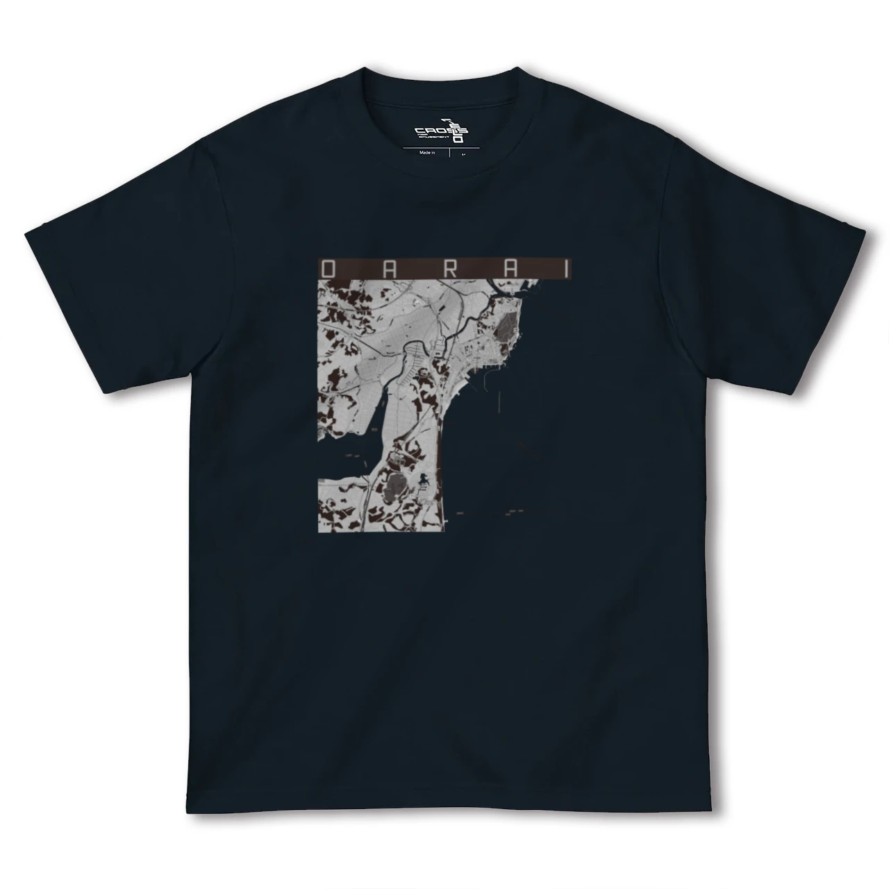 【大洗(茨城県)】地図柄ヘビーウェイトTシャツ