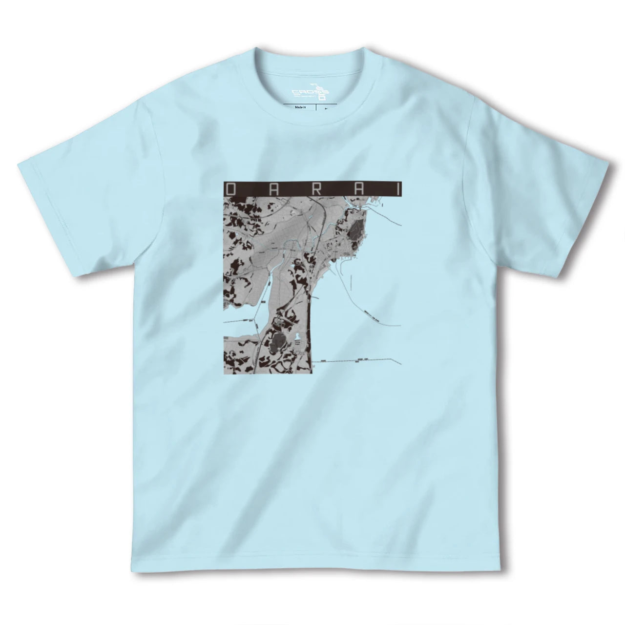 【大洗(茨城県)】地図柄ヘビーウェイトTシャツ