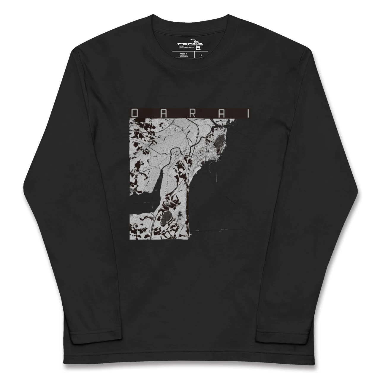 【大洗(茨城県)】地図柄ロングスリーブTシャツ