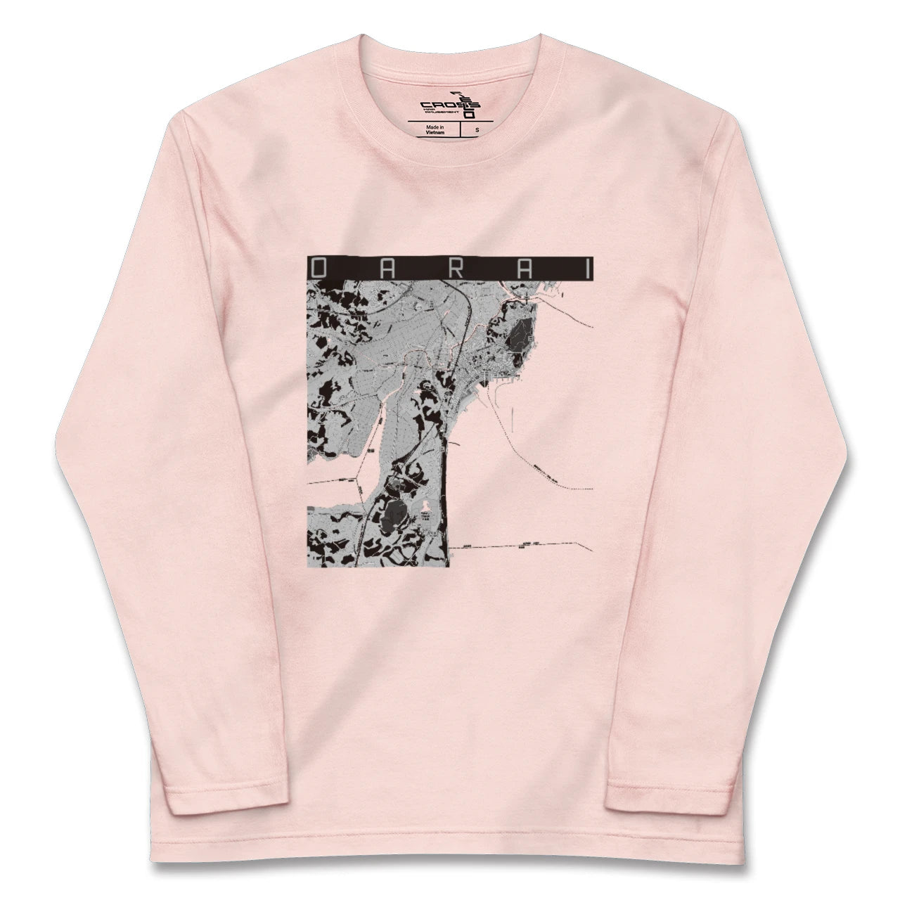 【大洗(茨城県)】地図柄ロングスリーブTシャツ