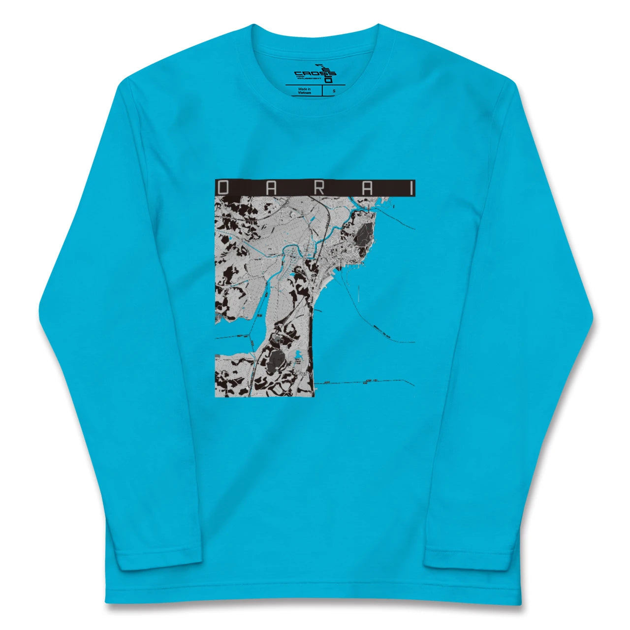 【大洗(茨城県)】地図柄ロングスリーブTシャツ