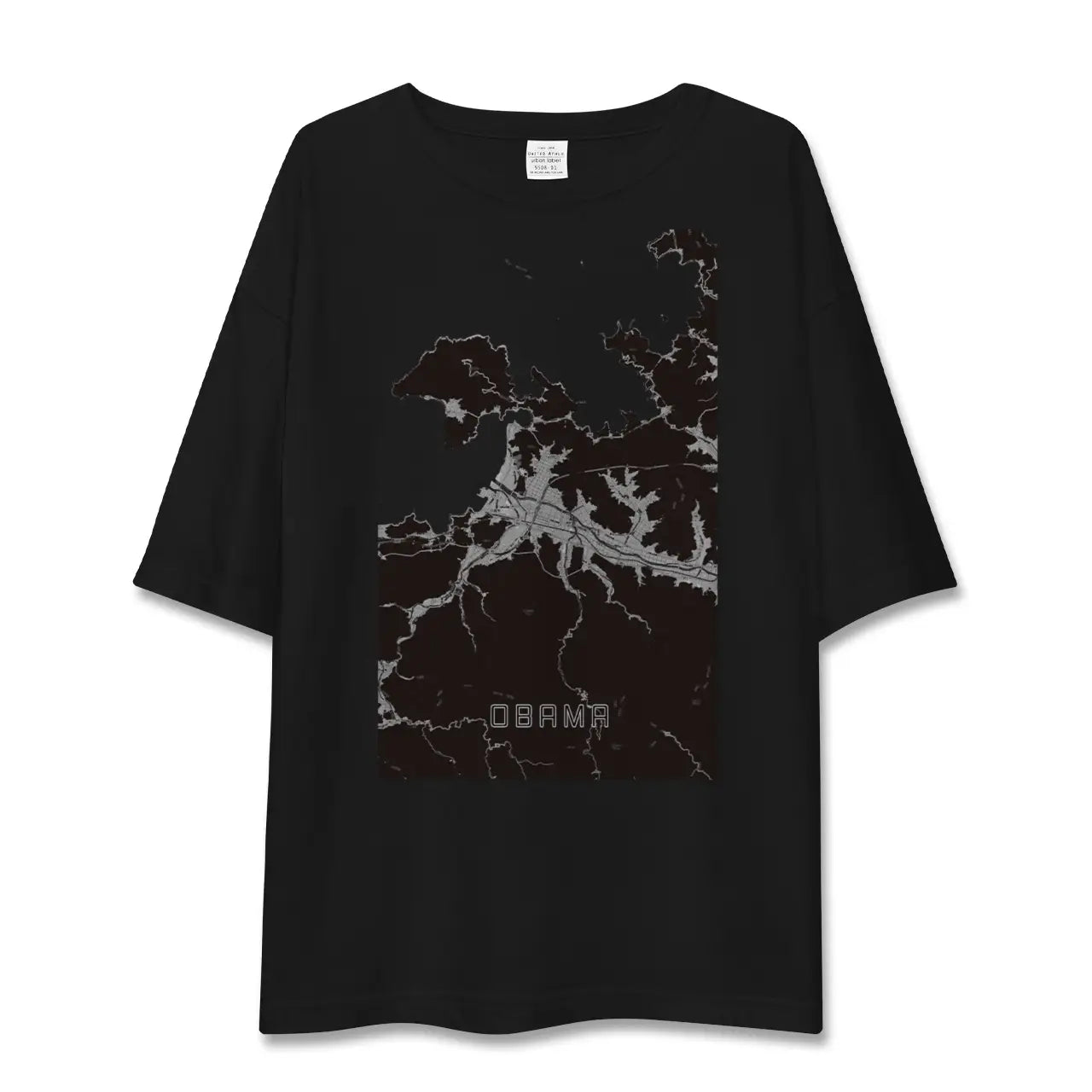 【小浜(福井県)】地図柄ビッグシルエットTシャツ
