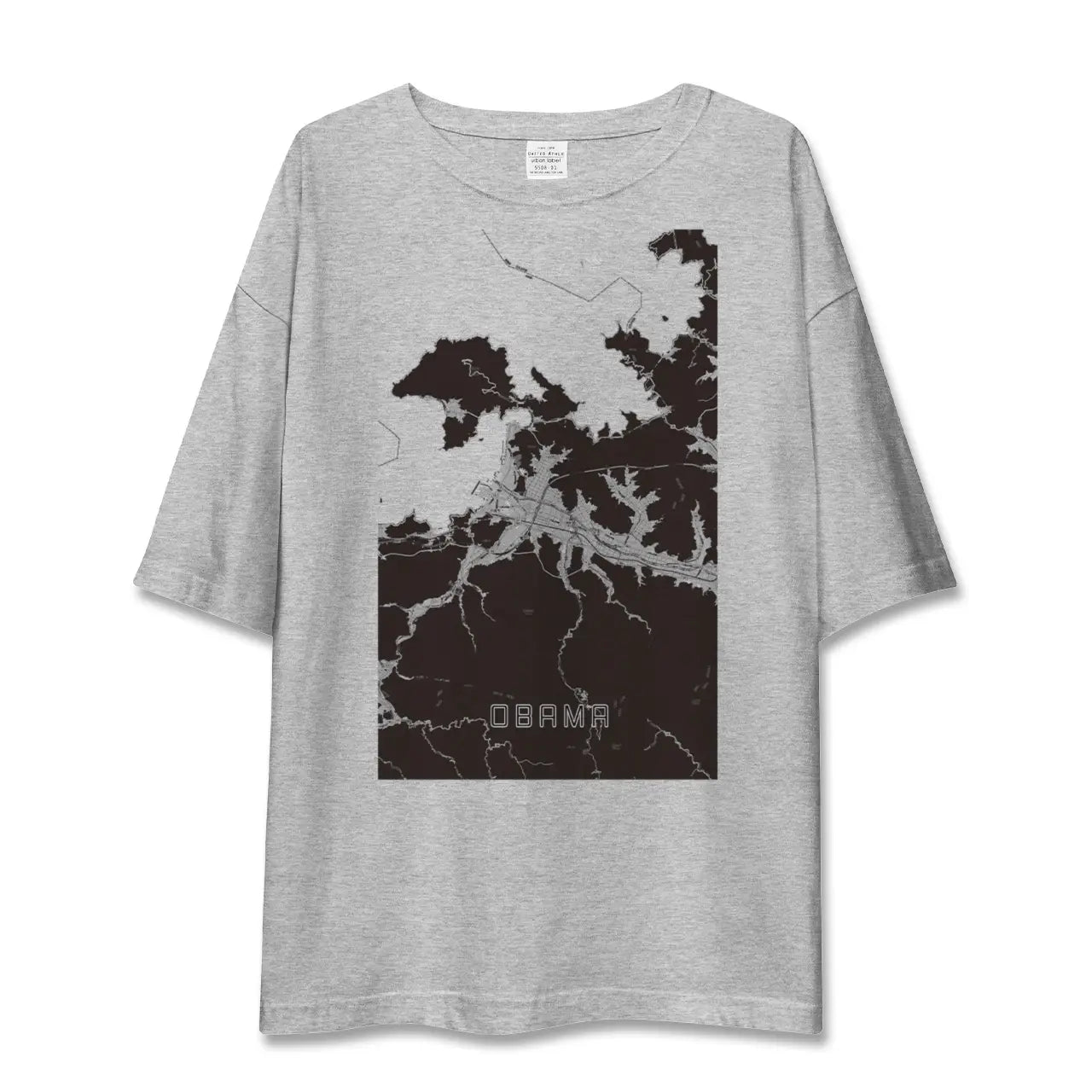 【小浜(福井県)】地図柄ビッグシルエットTシャツ