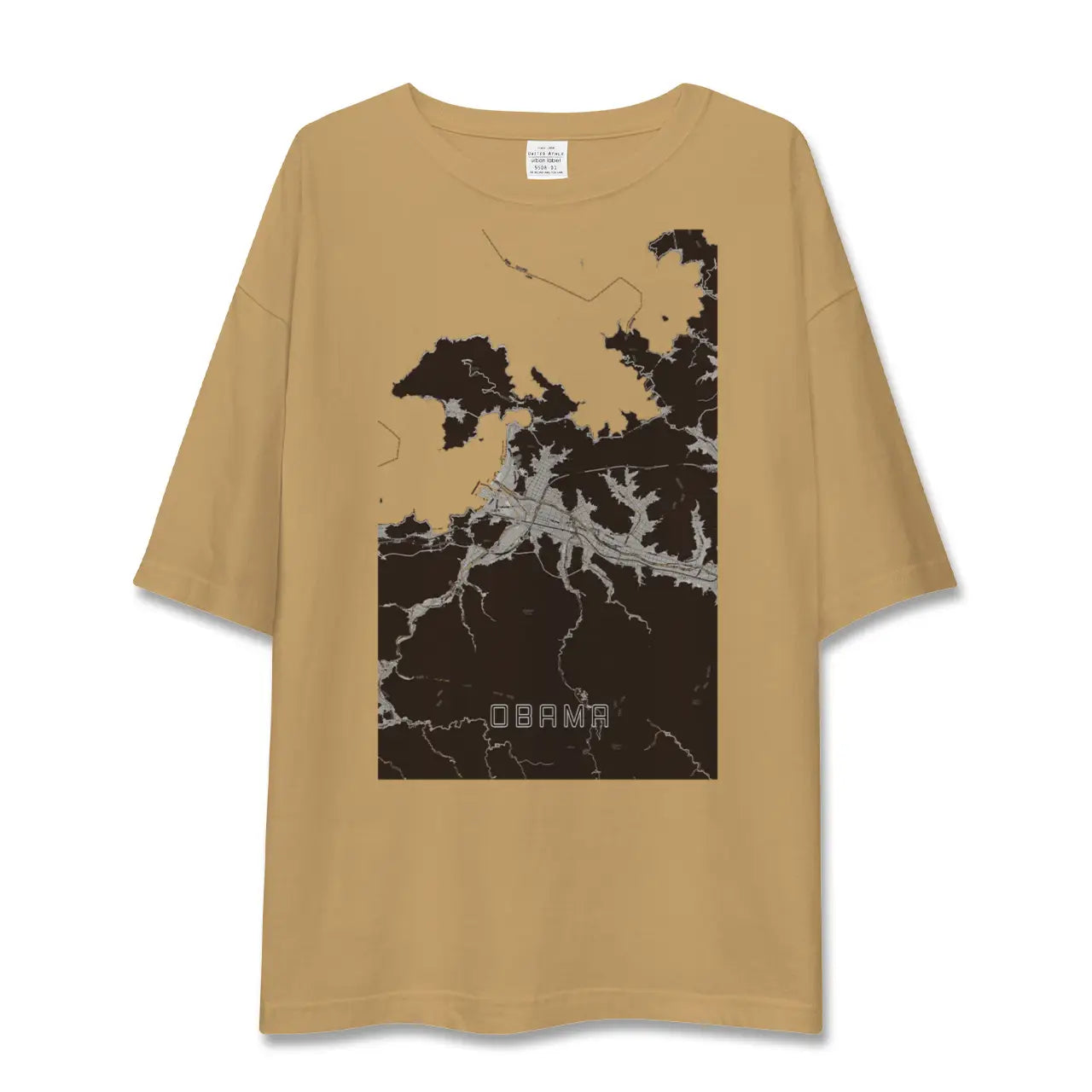 【小浜(福井県)】地図柄ビッグシルエットTシャツ