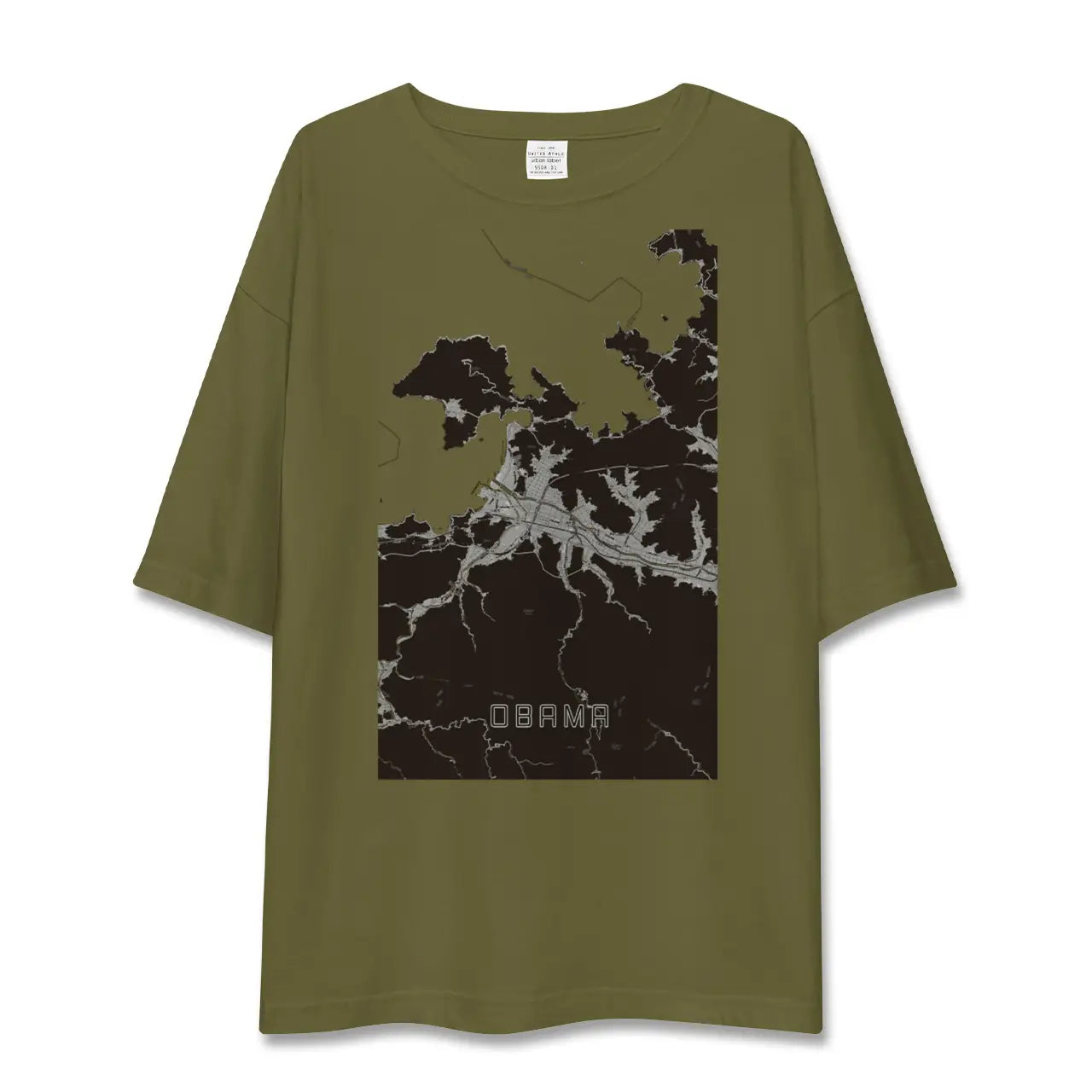 【小浜(福井県)】地図柄ビッグシルエットTシャツ