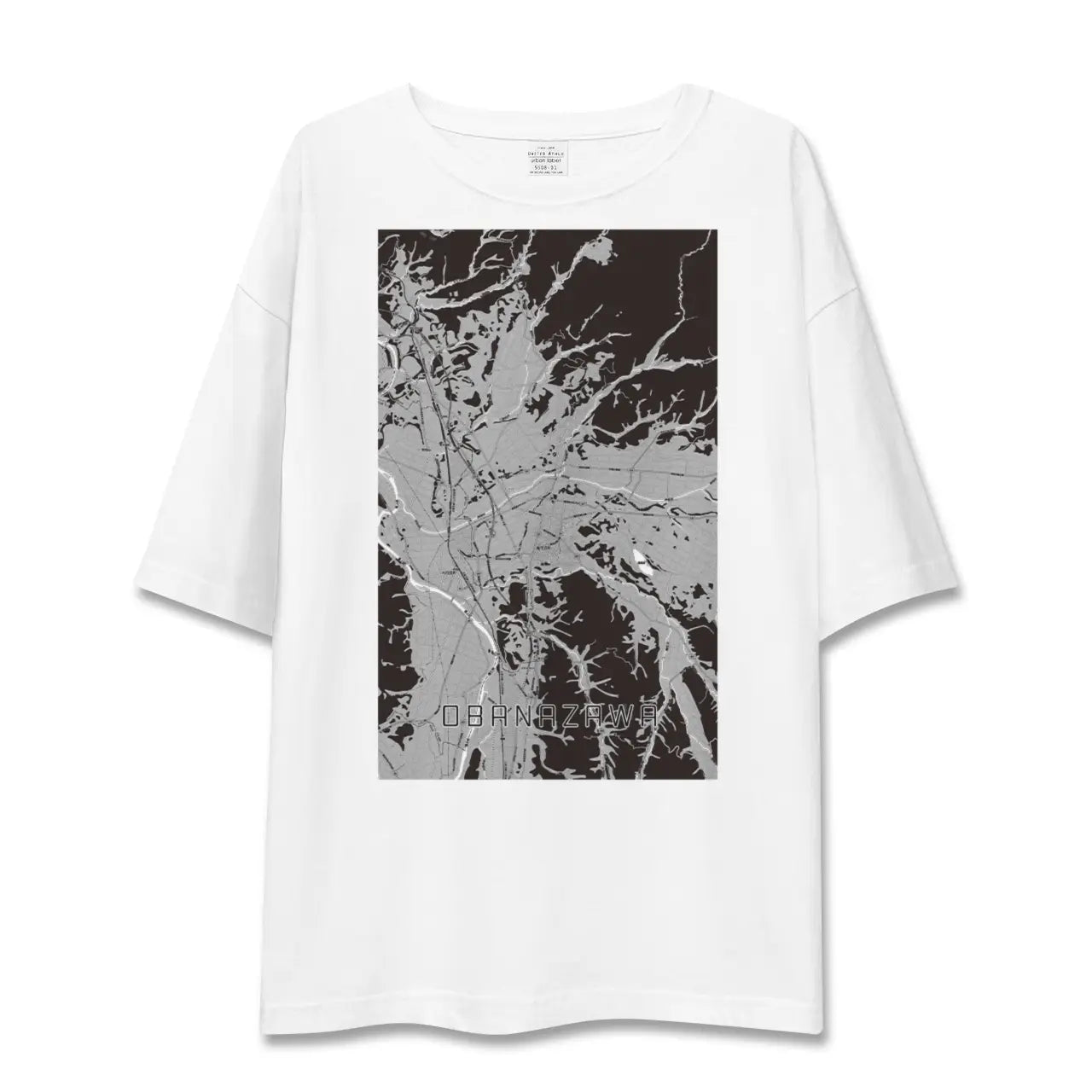 【尾花沢(山形県)】地図柄ビッグシルエットTシャツ