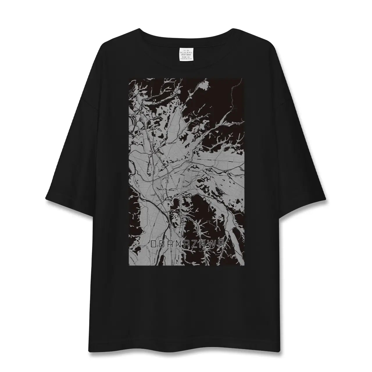 【尾花沢(山形県)】地図柄ビッグシルエットTシャツ