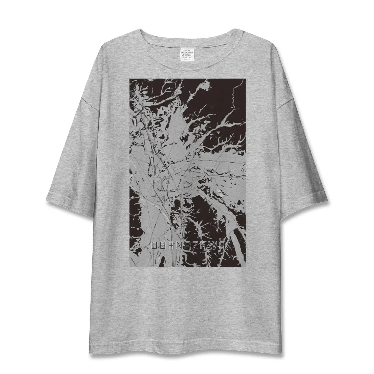 【尾花沢(山形県)】地図柄ビッグシルエットTシャツ