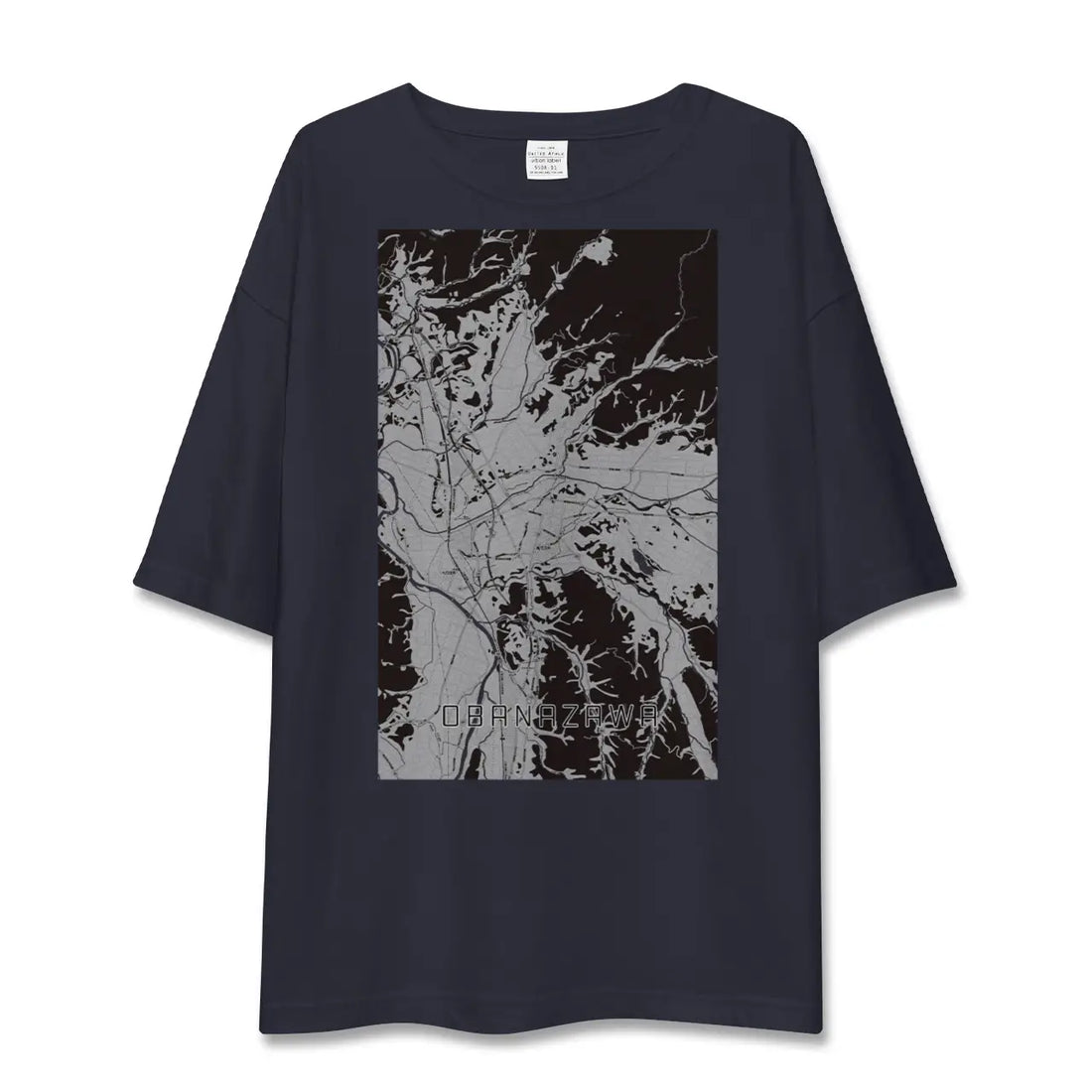 【尾花沢(山形県)】地図柄ビッグシルエットTシャツ