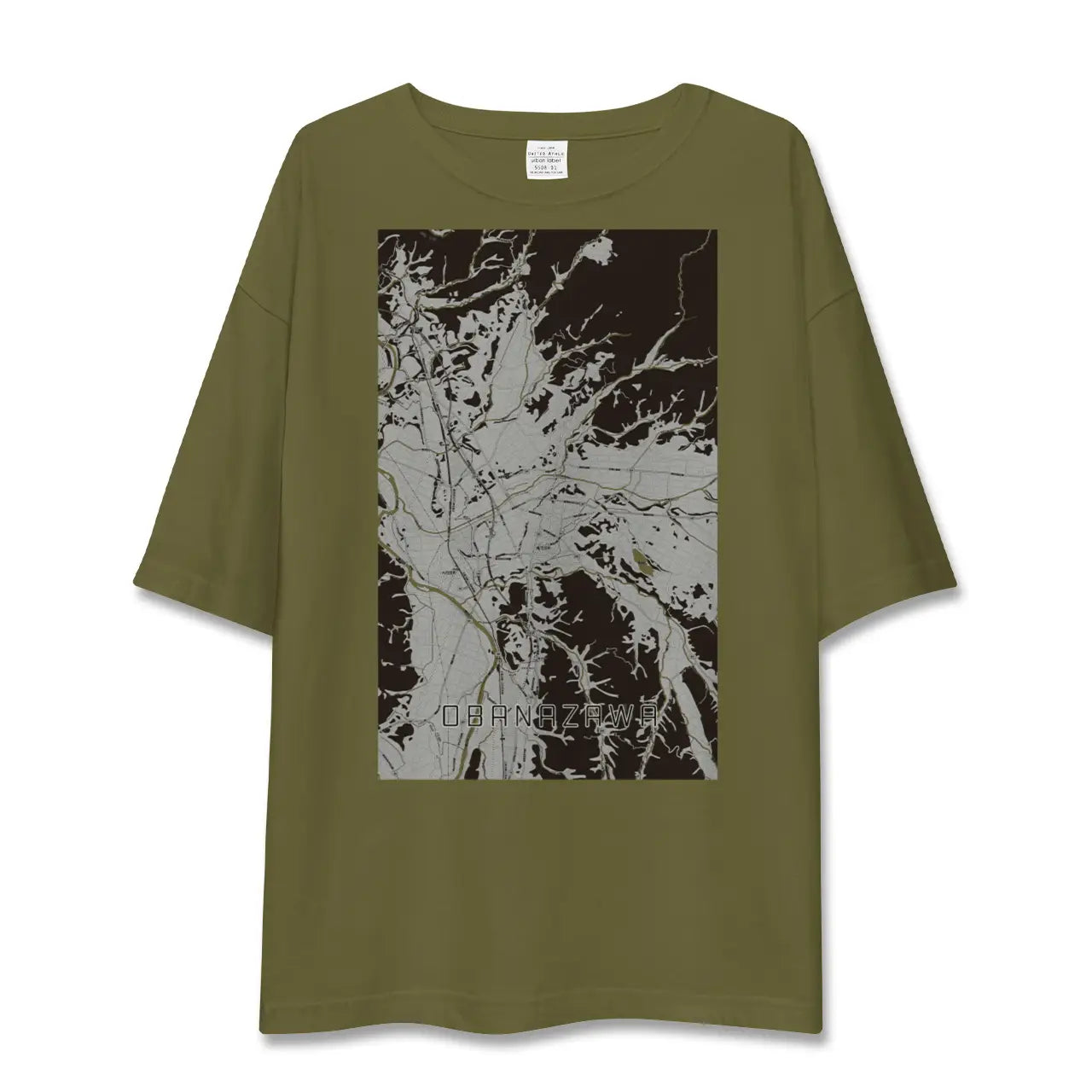 【尾花沢(山形県)】地図柄ビッグシルエットTシャツ