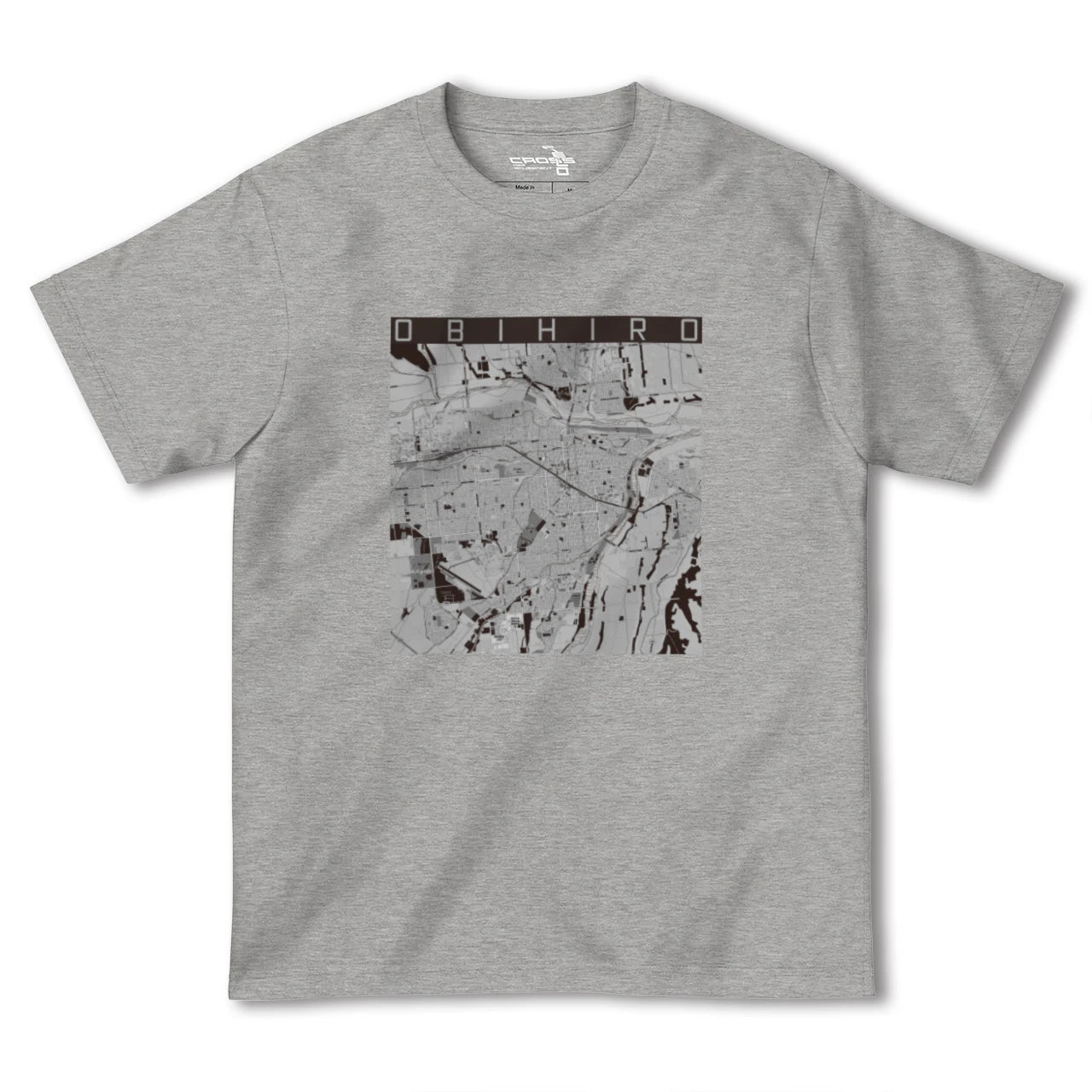 【帯広(北海道)】地図柄ヘビーウェイトTシャツ