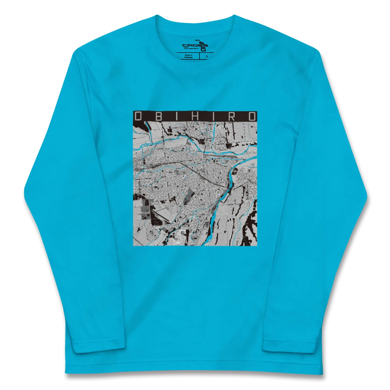 【帯広(北海道)】地図柄ロングスリーブTシャツ