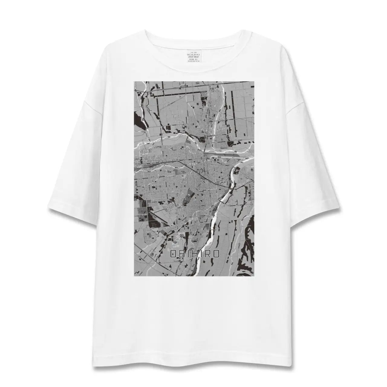 【帯広(北海道)】地図柄ビッグシルエットTシャツ