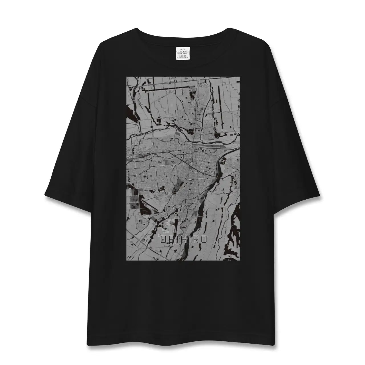 【帯広(北海道)】地図柄ビッグシルエットTシャツ