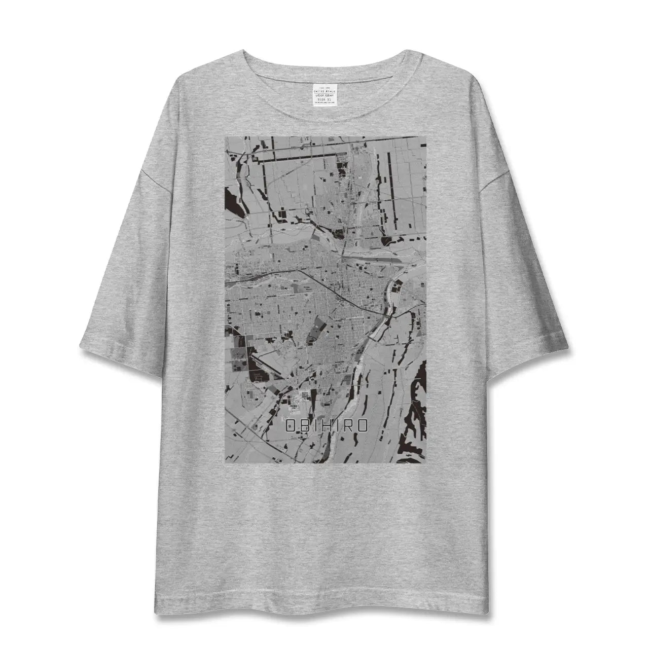 【帯広(北海道)】地図柄ビッグシルエットTシャツ