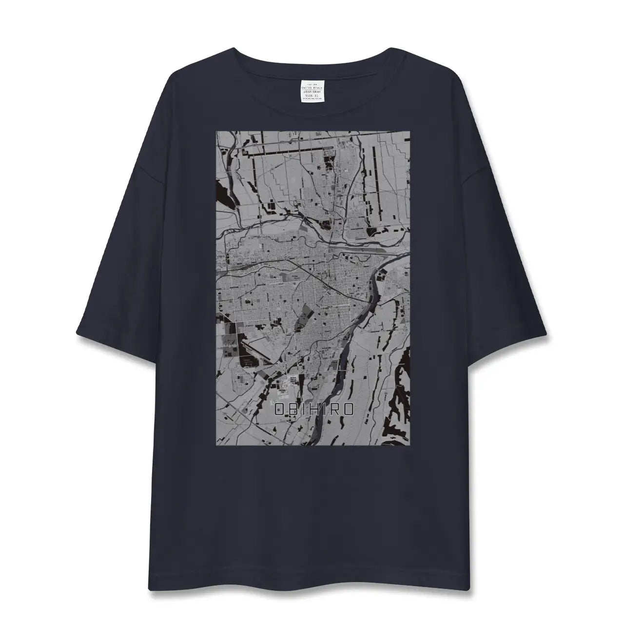 【帯広(北海道)】地図柄ビッグシルエットTシャツ