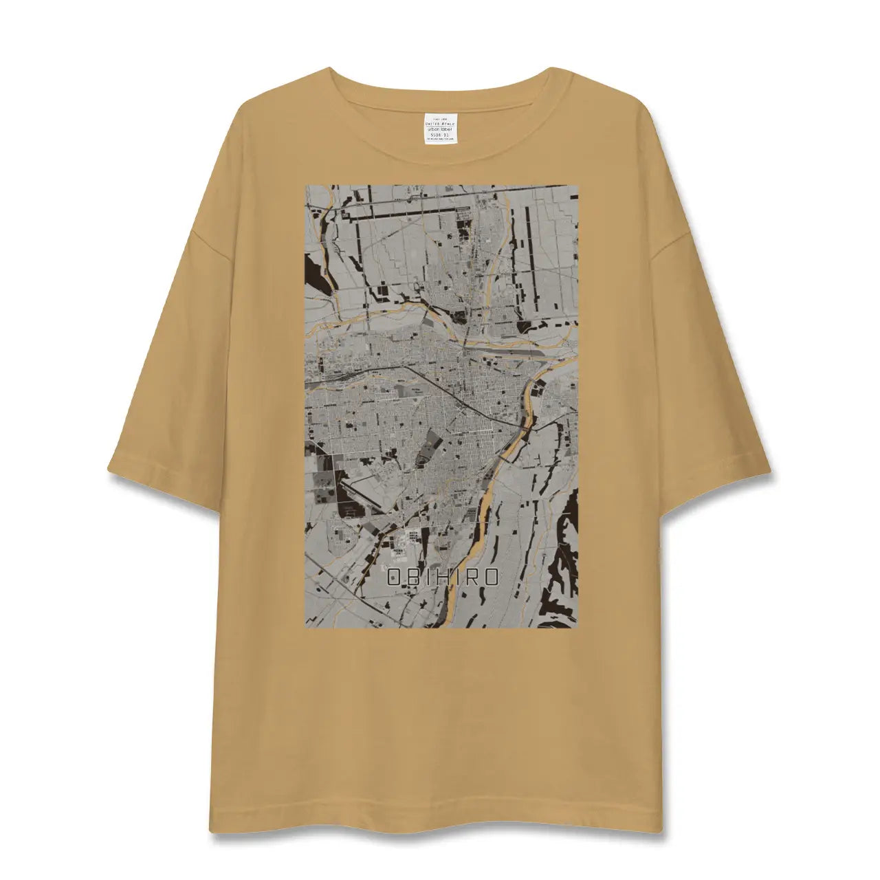 【帯広(北海道)】地図柄ビッグシルエットTシャツ