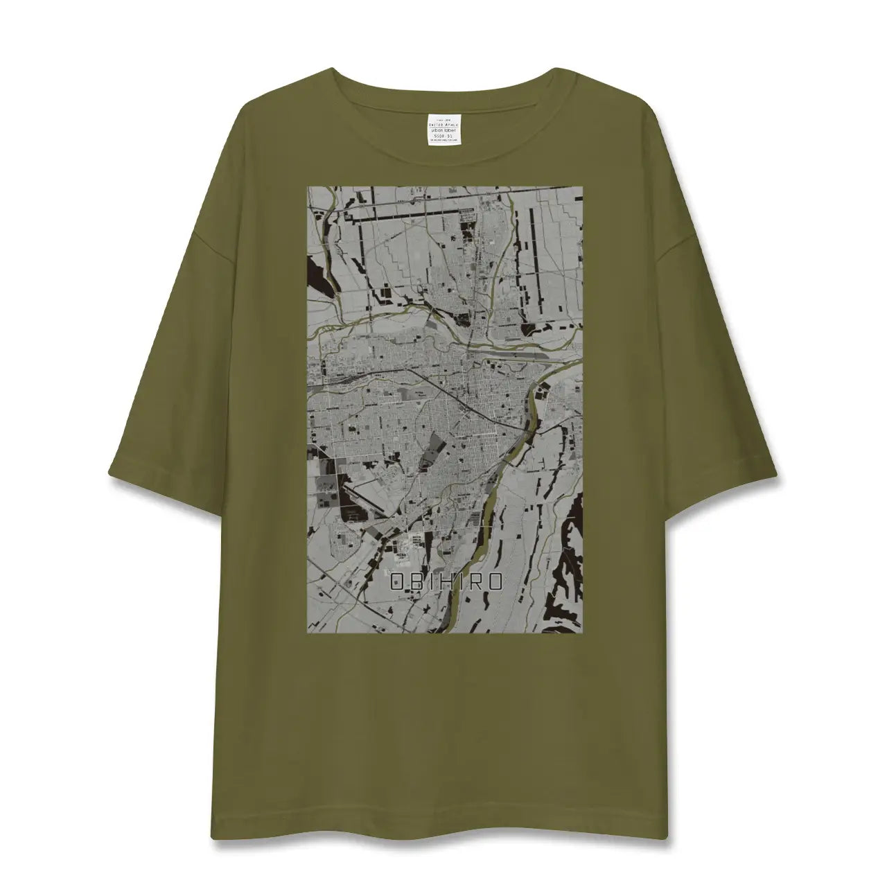 【帯広(北海道)】地図柄ビッグシルエットTシャツ