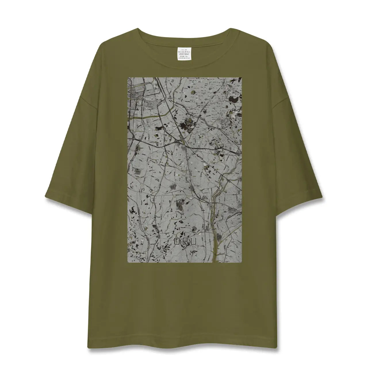 【大府(愛知県)】地図柄ビッグシルエットTシャツ