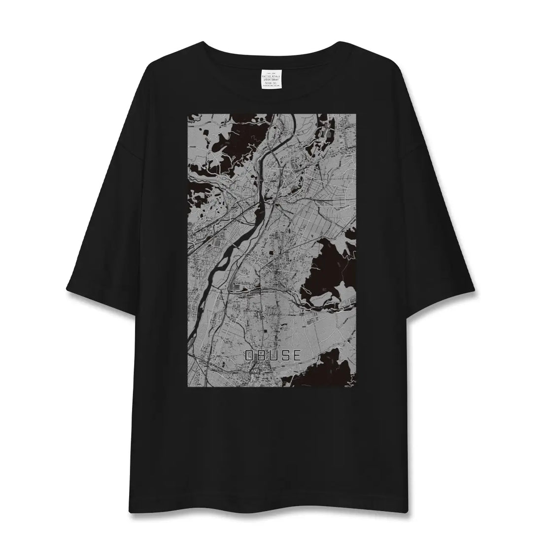 【小布施(長野県)】地図柄ビッグシルエットTシャツ