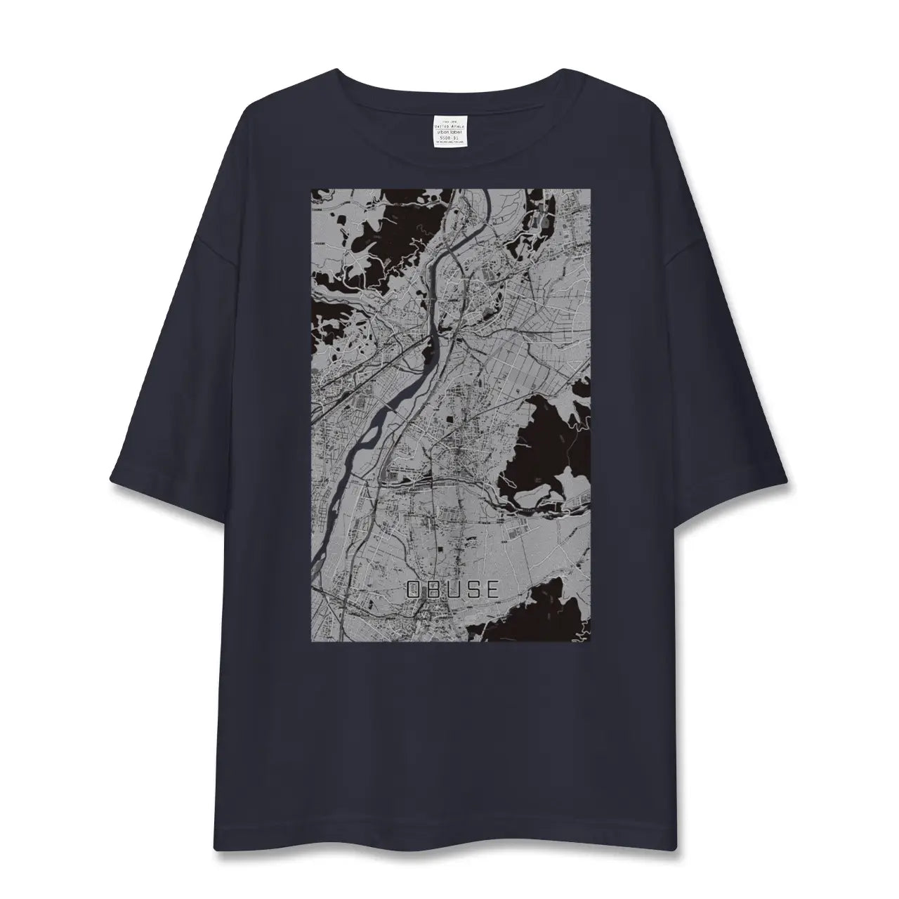 【小布施(長野県)】地図柄ビッグシルエットTシャツ