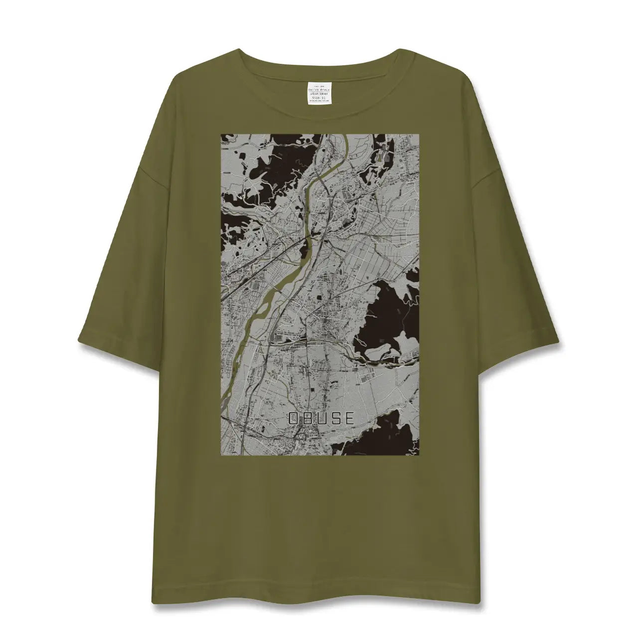 【小布施(長野県)】地図柄ビッグシルエットTシャツ