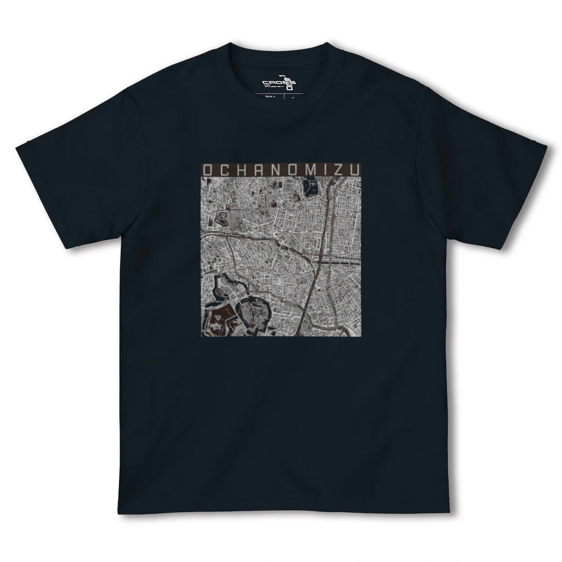 【御茶ノ水(東京都)】地図柄ヘビーウェイトTシャツ