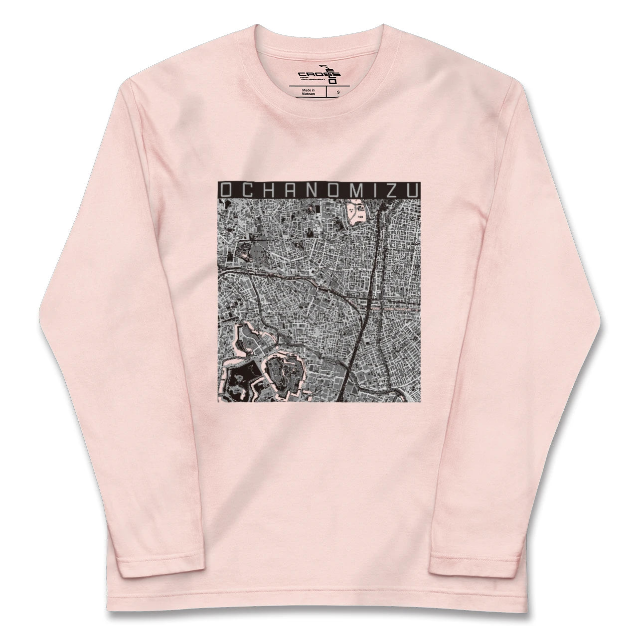 【御茶ノ水(東京都)】地図柄ロングスリーブTシャツ