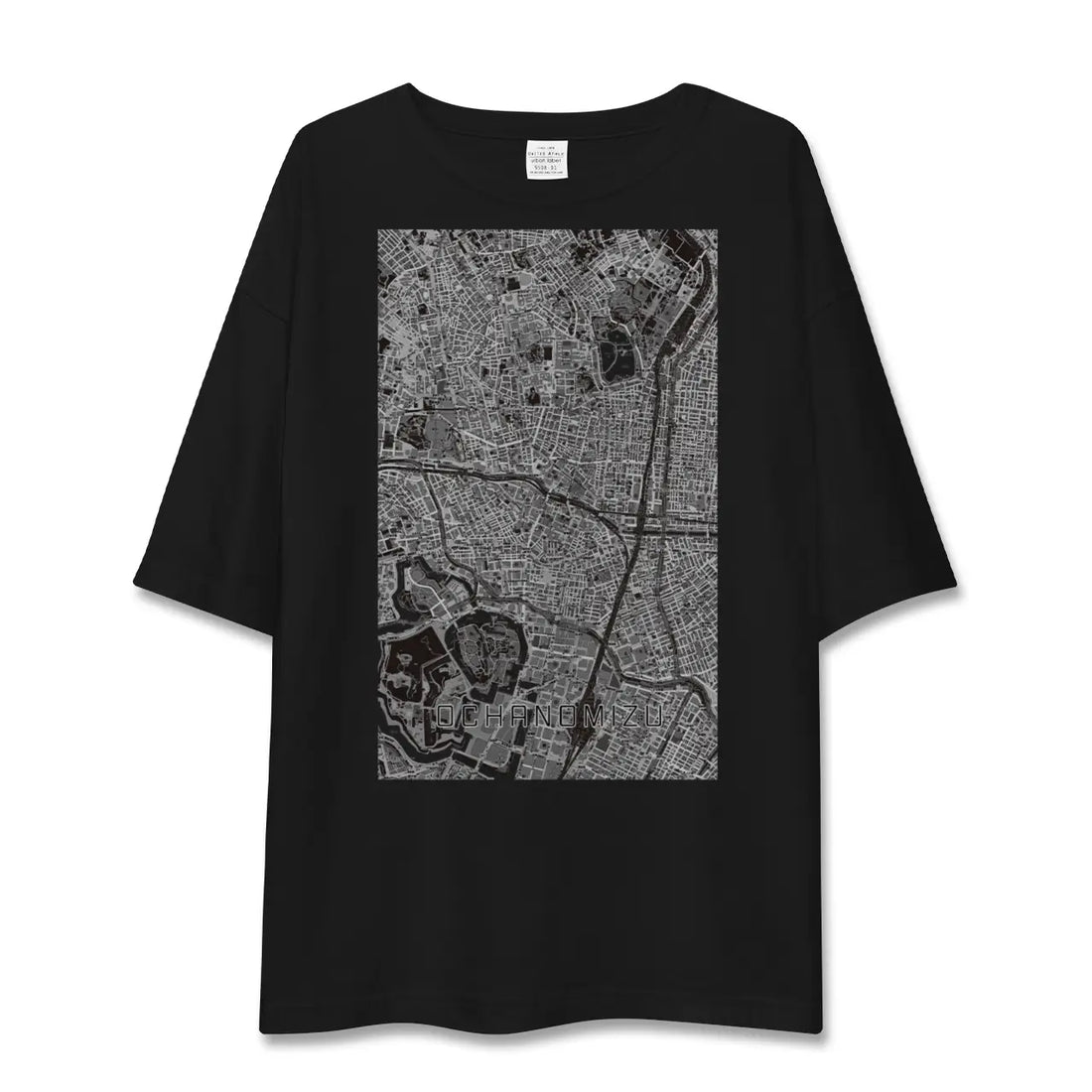 【御茶ノ水(東京都)】地図柄ビッグシルエットTシャツ