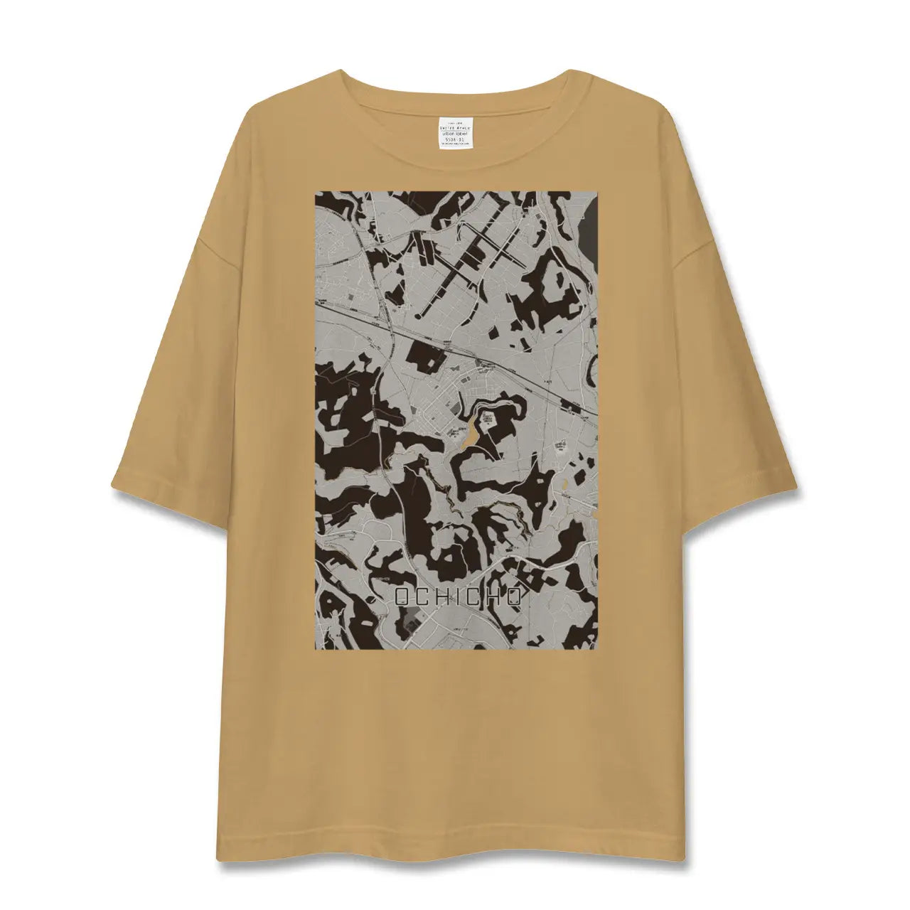 【越智町(千葉県)】地図柄ビッグシルエットTシャツ
