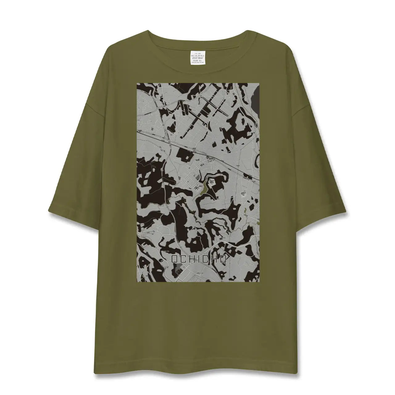【越智町(千葉県)】地図柄ビッグシルエットTシャツ