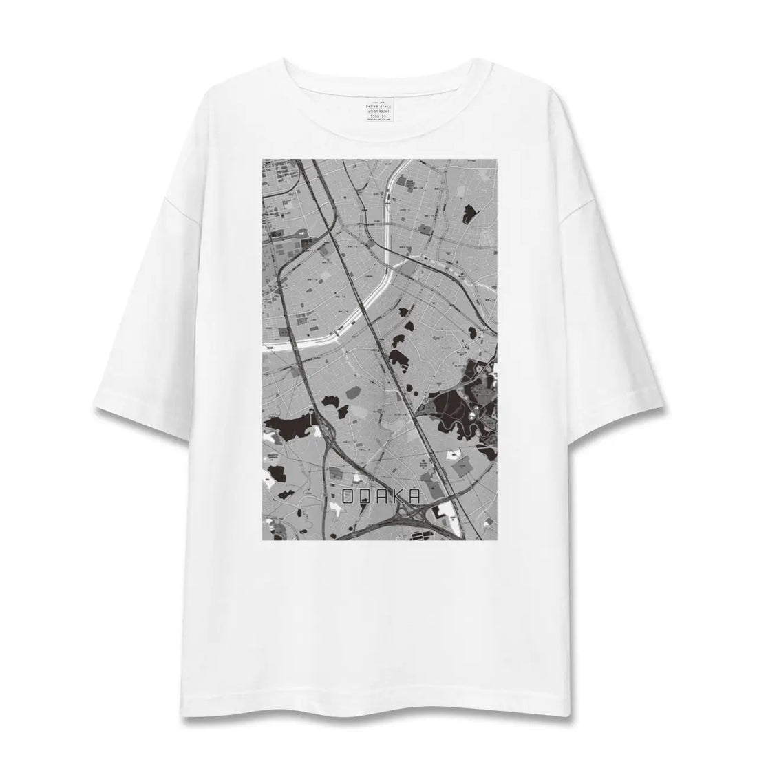 【大高(愛知県)】地図柄ビッグシルエットTシャツ