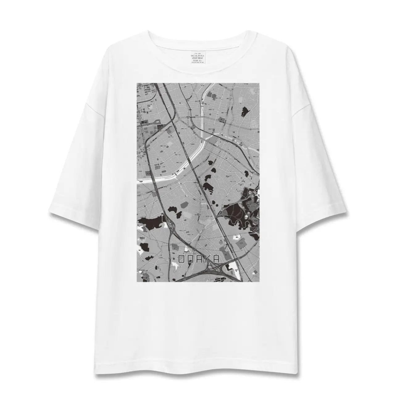 【大高(愛知県)】地図柄ビッグシルエットTシャツ