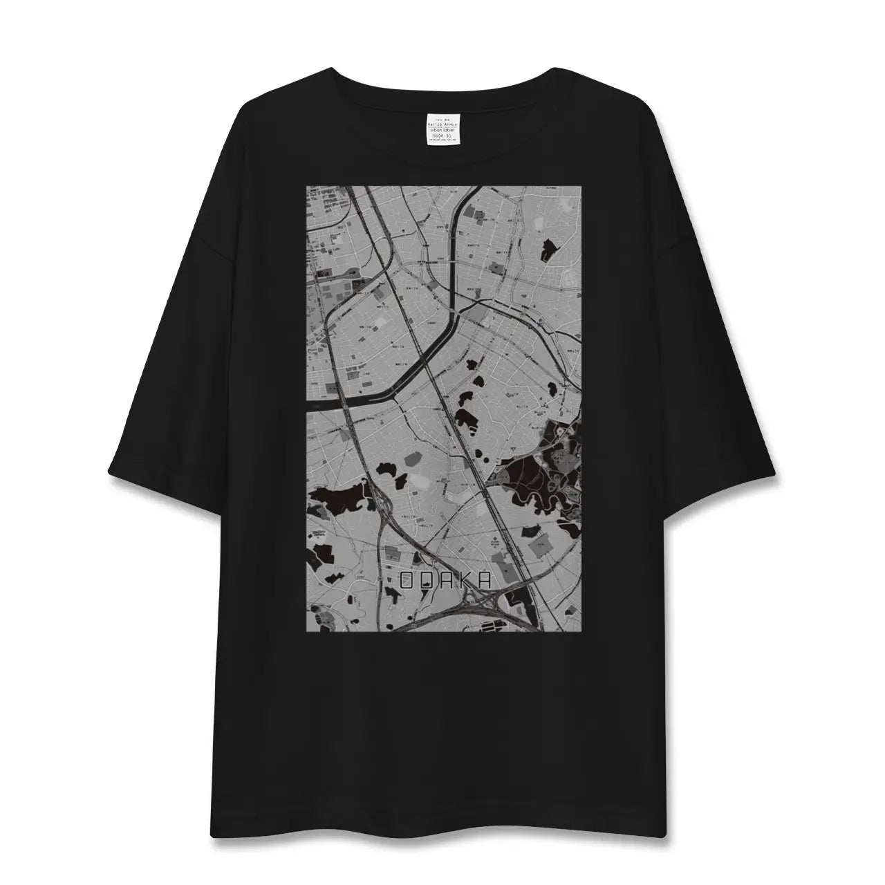 【大高(愛知県)】地図柄ビッグシルエットTシャツ