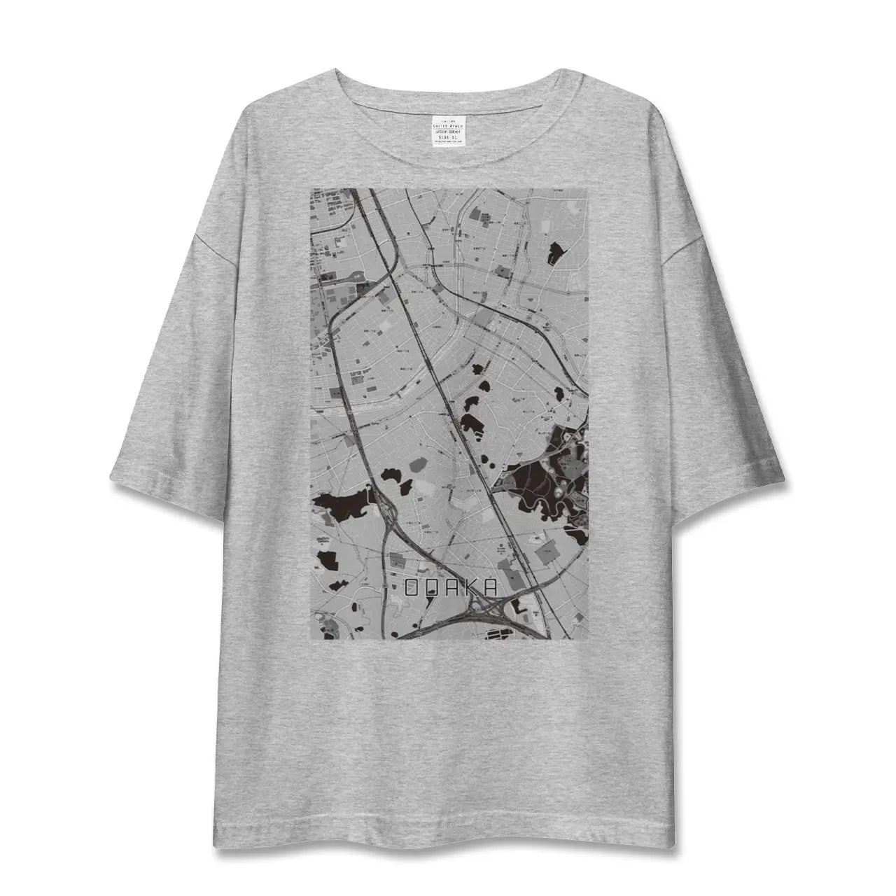 【大高(愛知県)】地図柄ビッグシルエットTシャツ