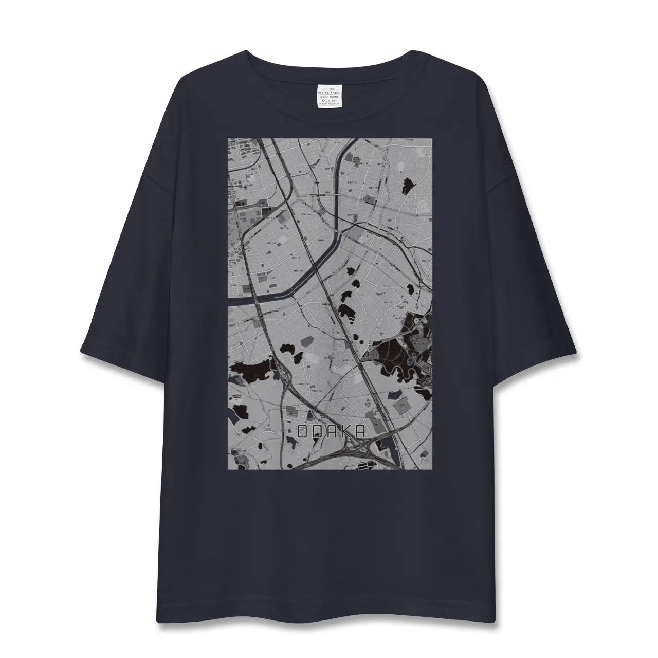 【大高(愛知県)】地図柄ビッグシルエットTシャツ