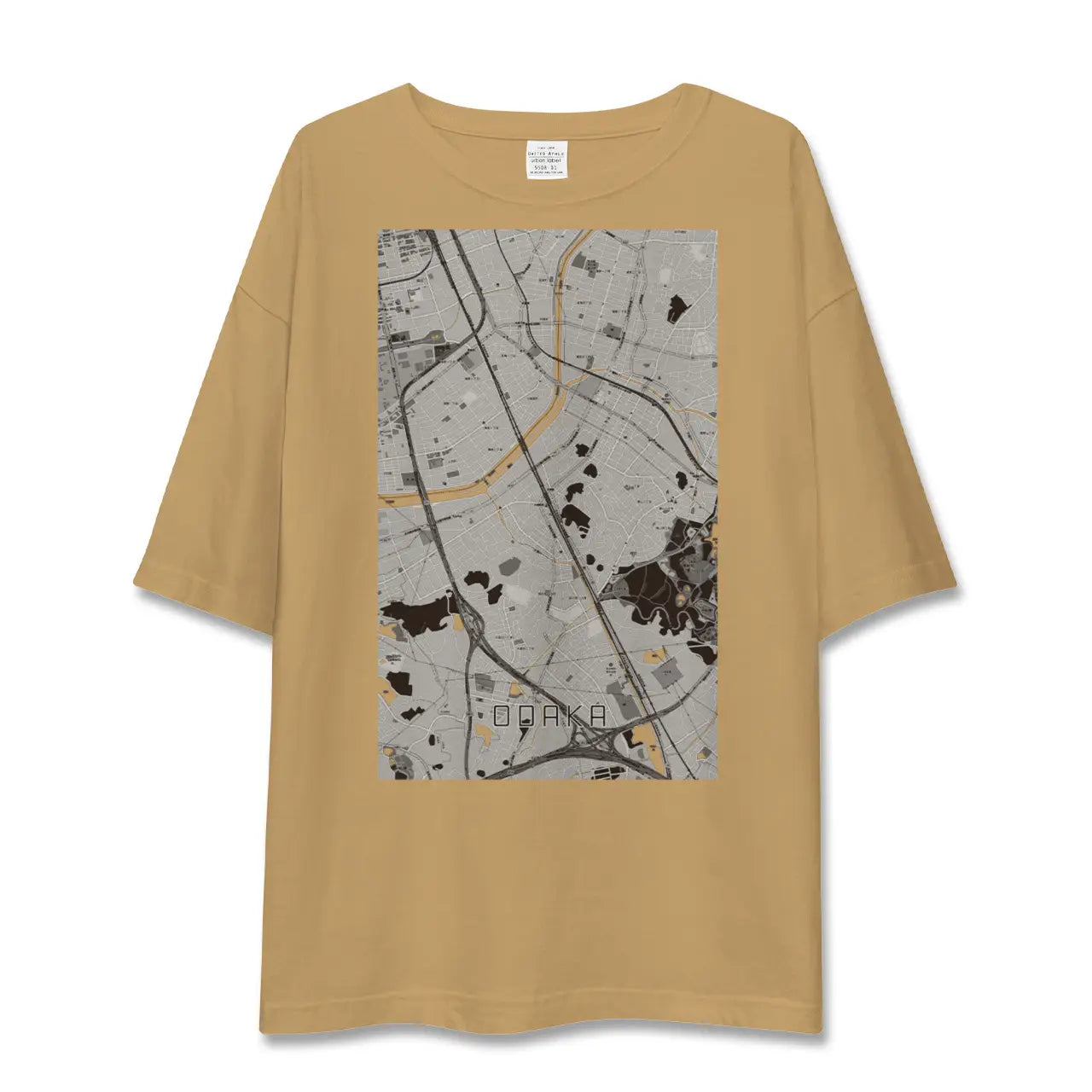 【大高(愛知県)】地図柄ビッグシルエットTシャツ