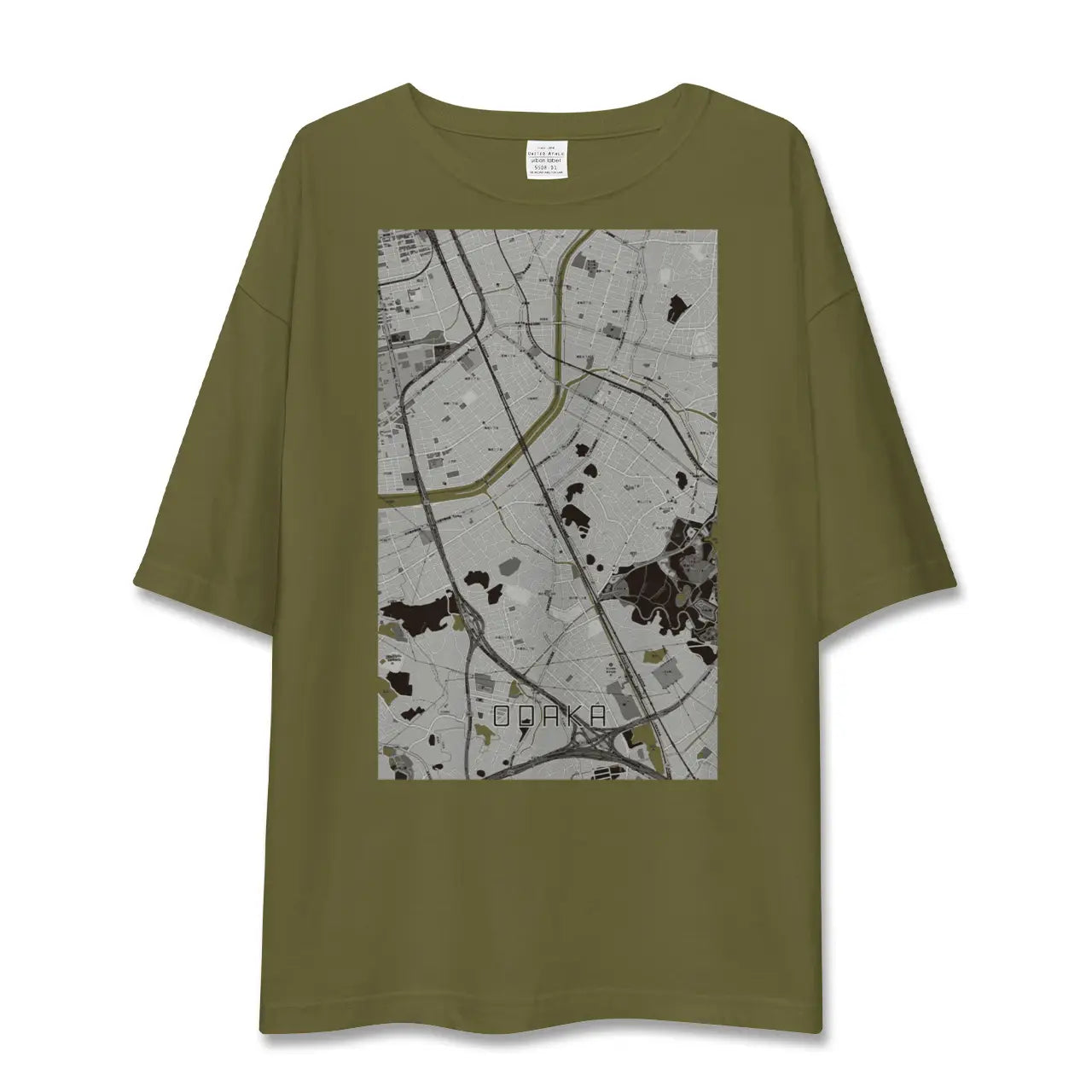 【大高(愛知県)】地図柄ビッグシルエットTシャツ