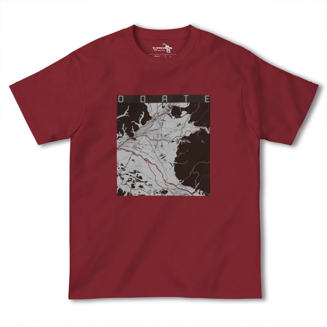 【大館(秋田県)】地図柄ヘビーウェイトTシャツ