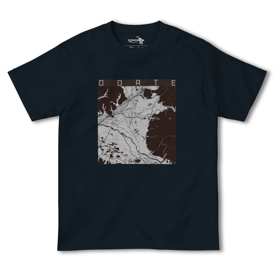 【大館(秋田県)】地図柄ヘビーウェイトTシャツ