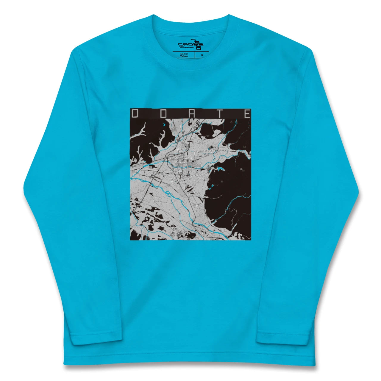 【大館(秋田県)】地図柄ロングスリーブTシャツ