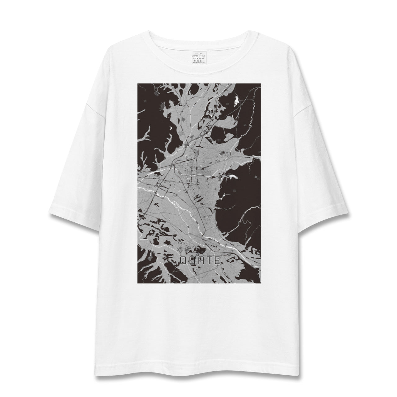 【大館(秋田県)】地図柄ビッグシルエットTシャツ