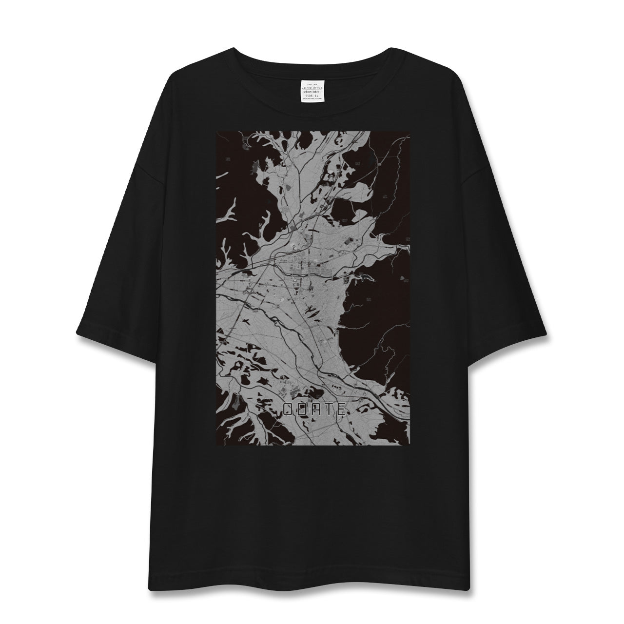 【大館(秋田県)】地図柄ビッグシルエットTシャツ