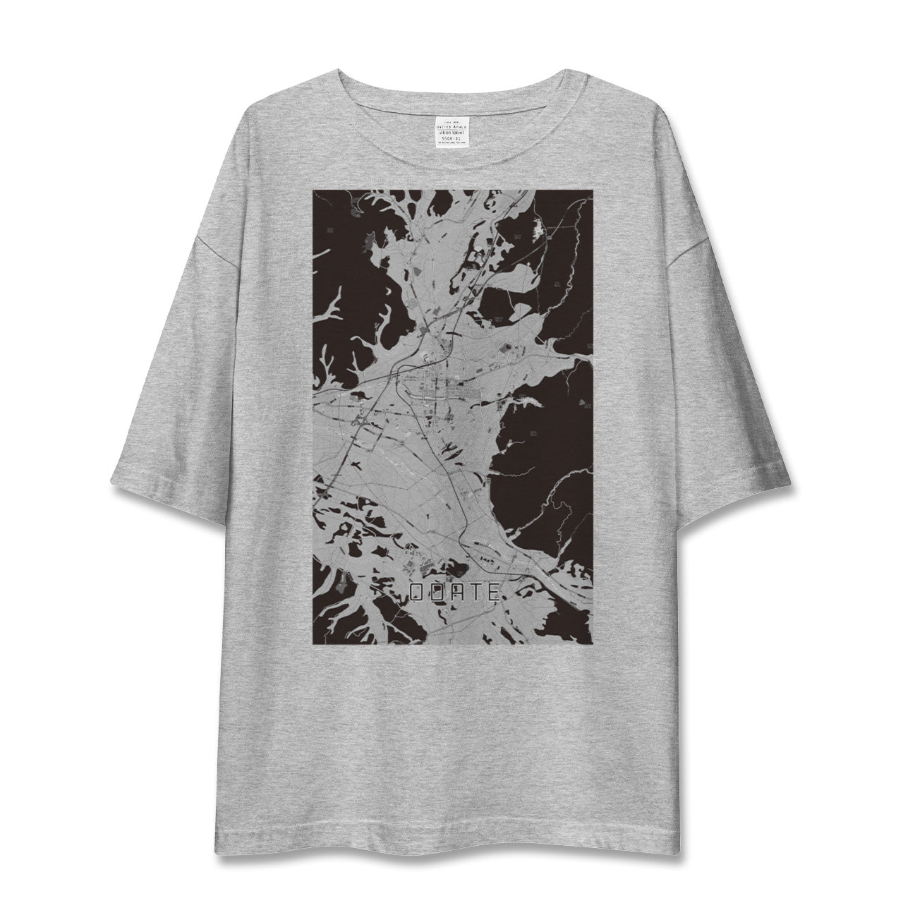 【大館(秋田県)】地図柄ビッグシルエットTシャツ