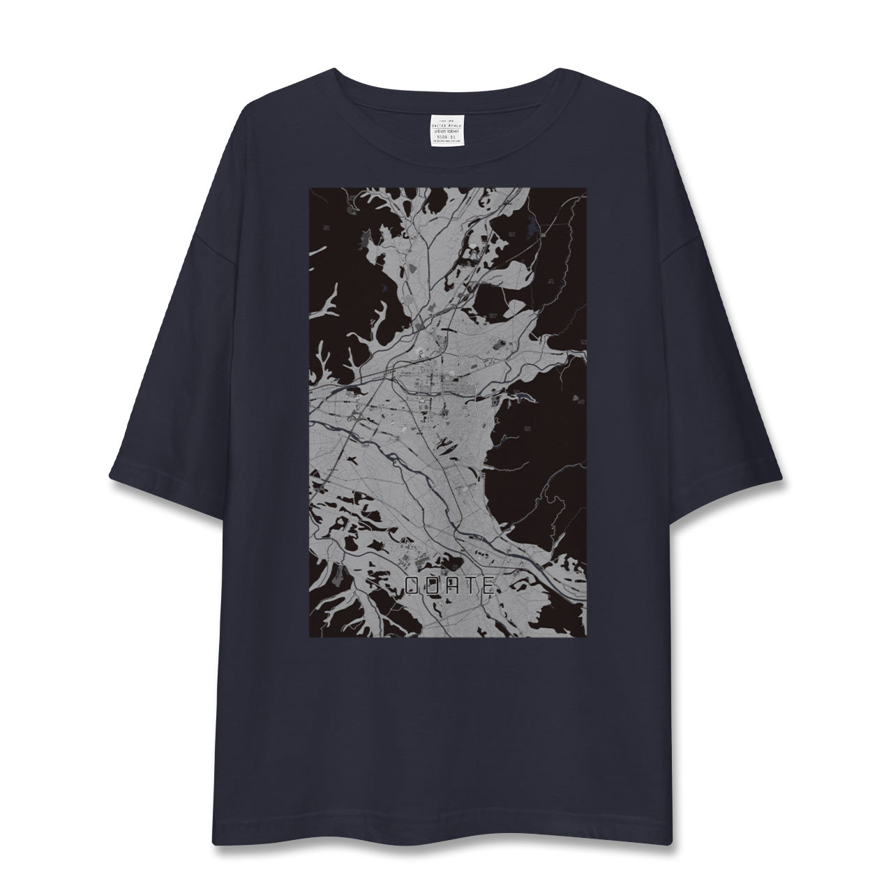 【大館(秋田県)】地図柄ビッグシルエットTシャツ