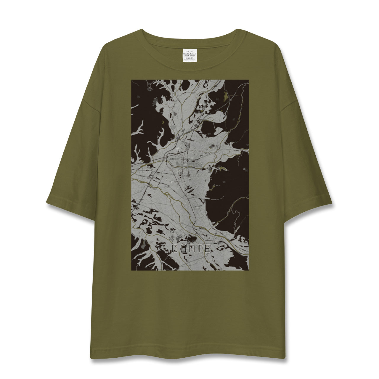 【大館(秋田県)】地図柄ビッグシルエットTシャツ